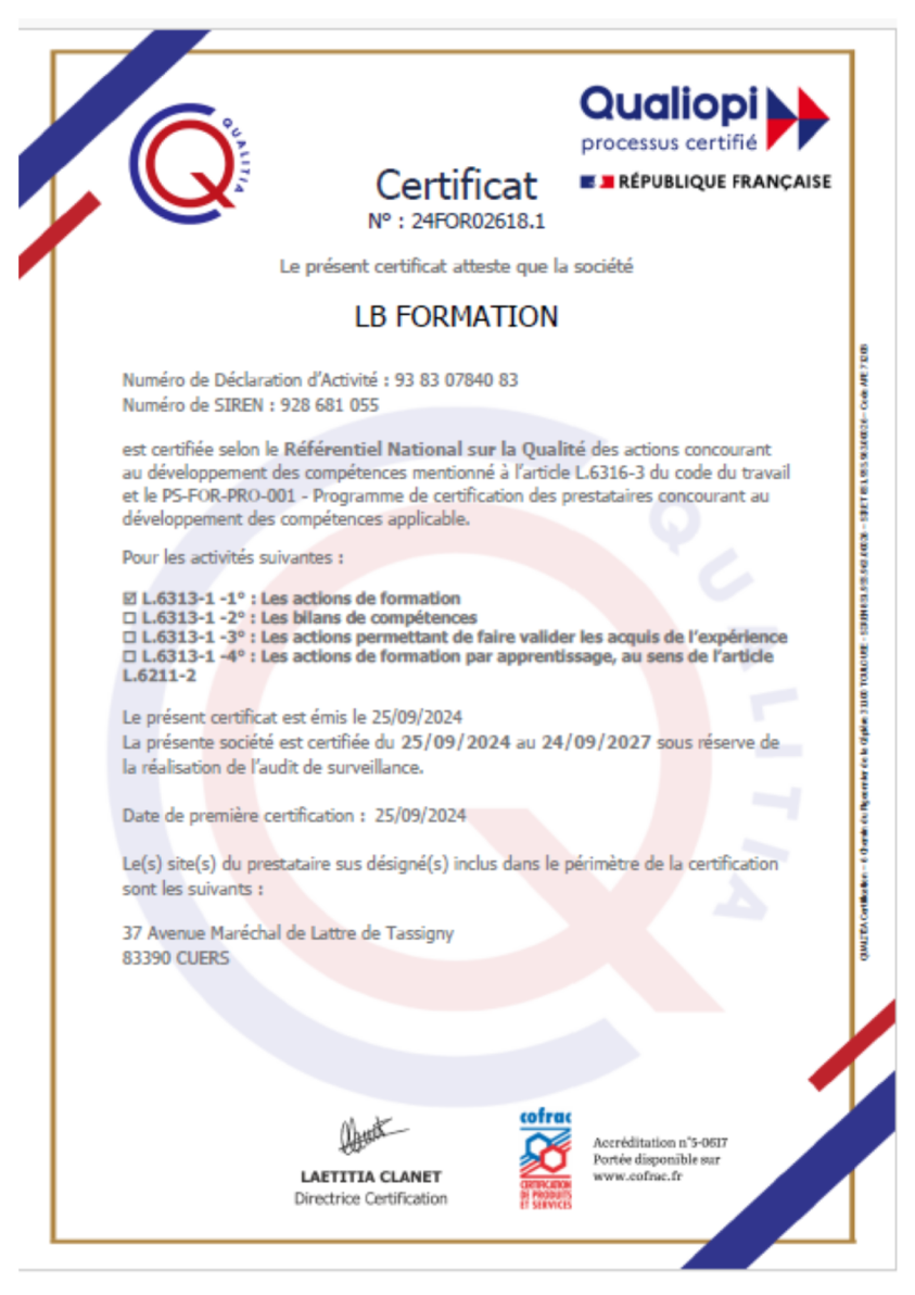 Lb Formation Formation Gestion Des Conflits Var 1 Certificat 1